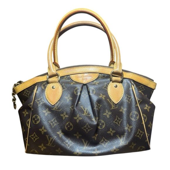 Louis Vuitton Handbags - Louis Vuitton Brown LV Monogram Coated Canvas Tivoli PM Bag Auth